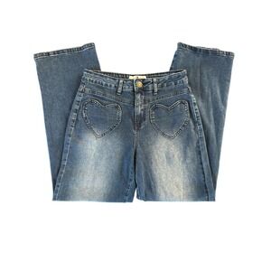 NWOT Flying Angel Heart Pocket Jeans Size 5/27 Stretch‎ Denim